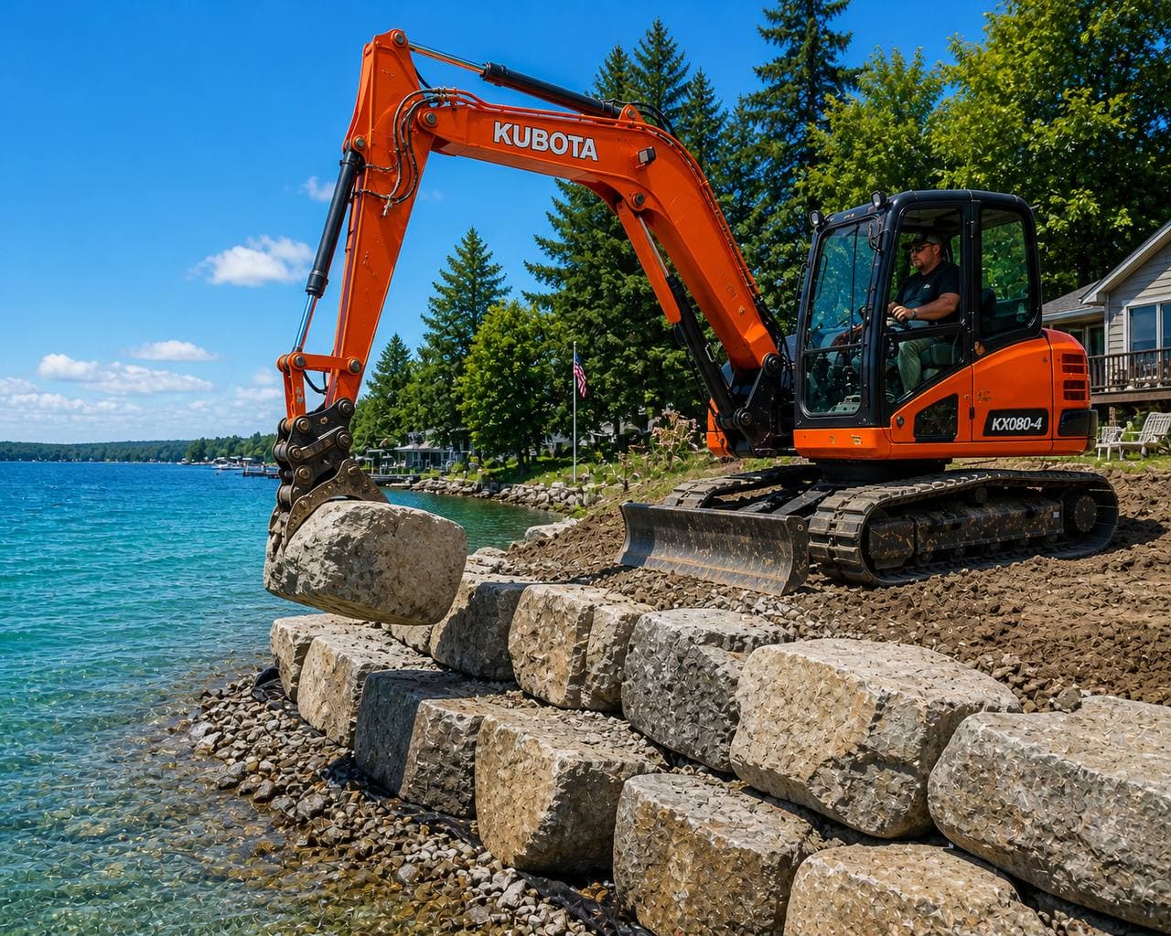 Shoreline Protection & Breakwall Installation